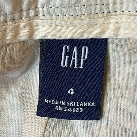 GAP Black and Peach Floral A-Line Skirt - Picture 8 of 8